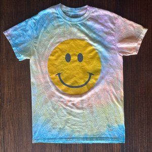 Smiley Face Tie Dye T-Shirt